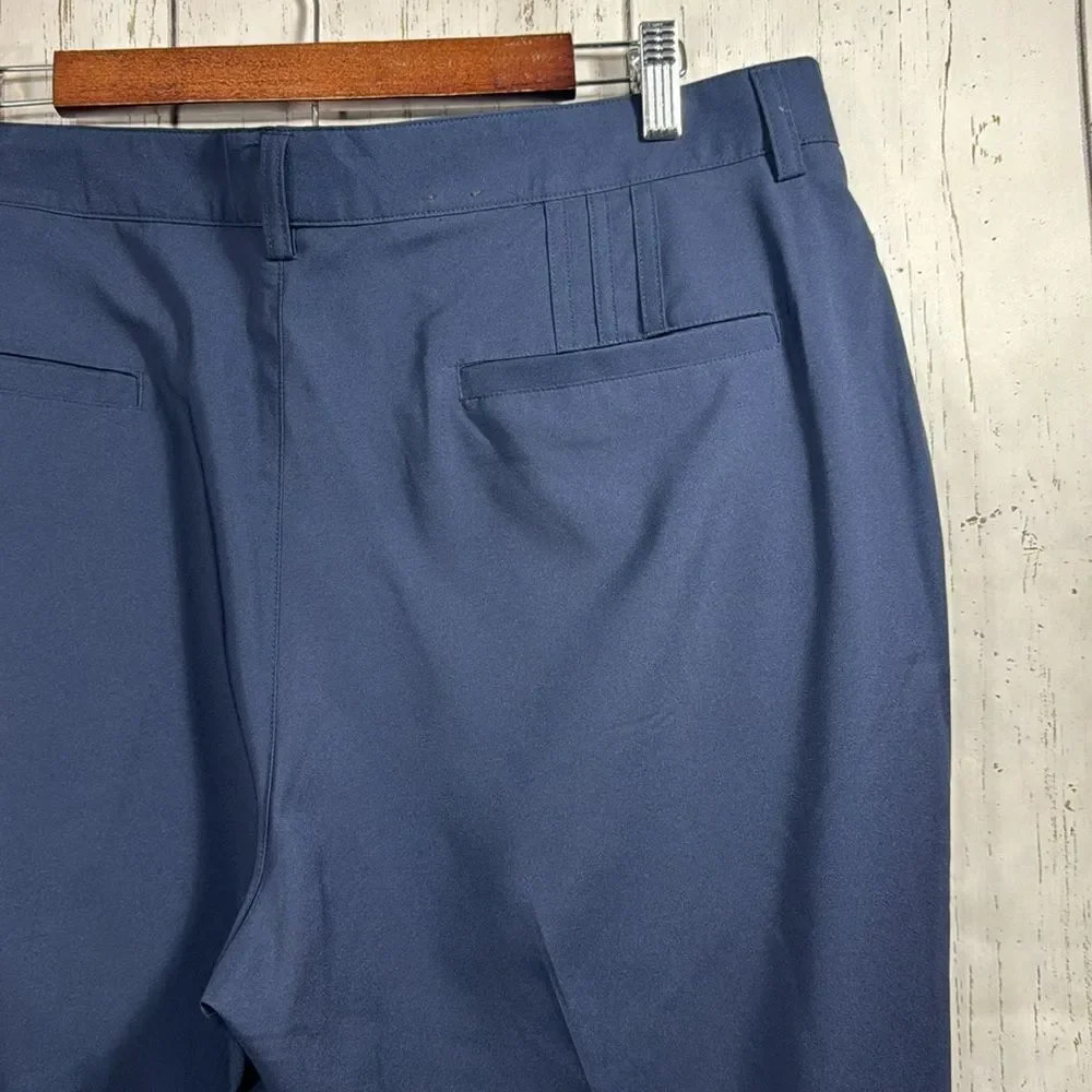 Adidas Climate Mens Pants 38X34 Chino Golf Breathable Stretch Blue Casual Pants